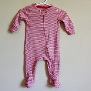 Baby Gap Red Stripe Footie Sleeper Size 0-3 Months